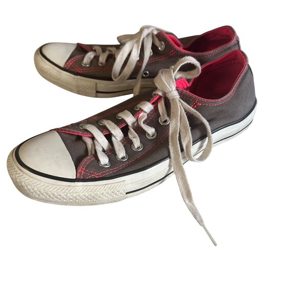 Converse All Star gray an pink in color sneakers size 8 - Picture 1 of 5